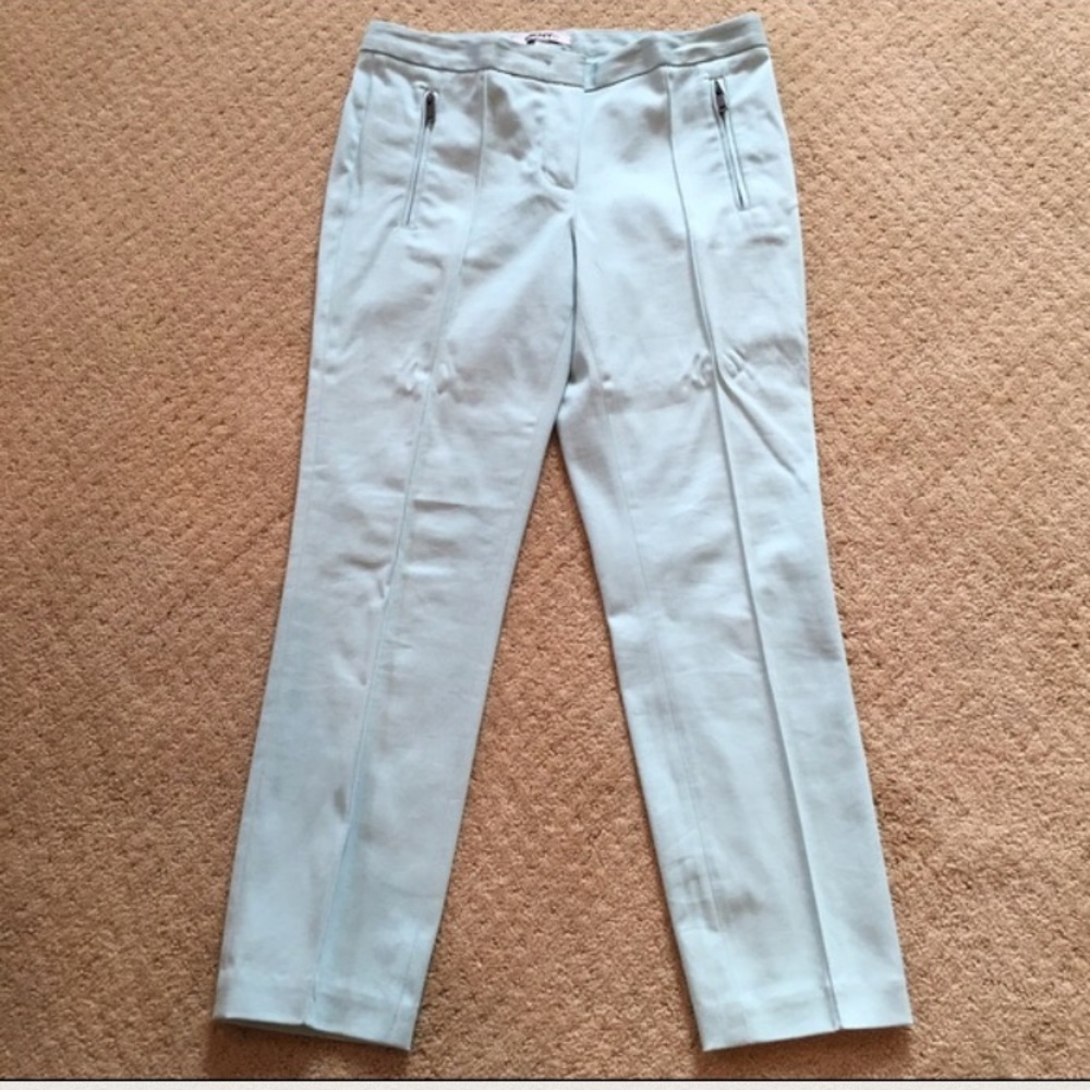 NWOT DKNYC blue pants with slit zippered pockets size 4